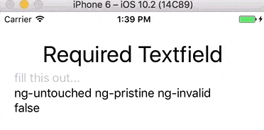 required textfield