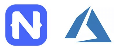 nativescript and azure logos