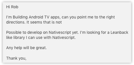android tv request via intercom