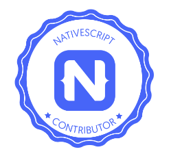 nativescript contributor badge