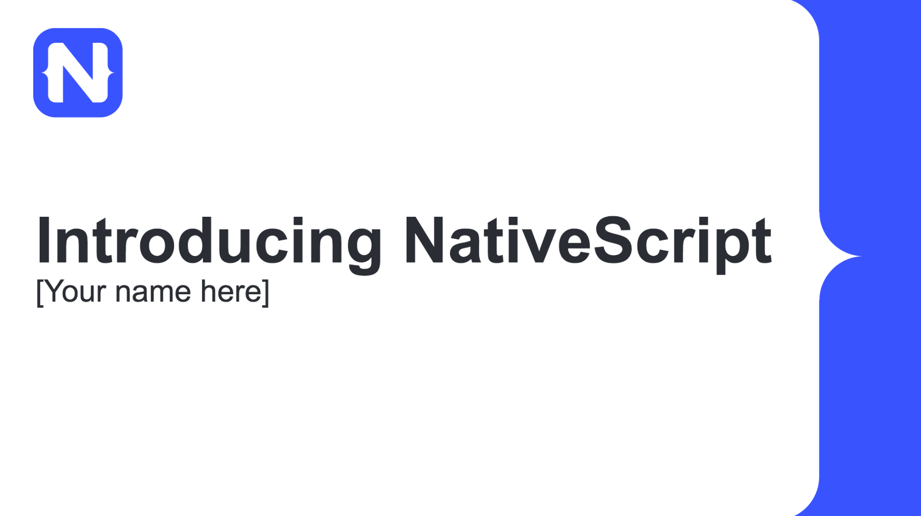 NativeScript Slide Deck