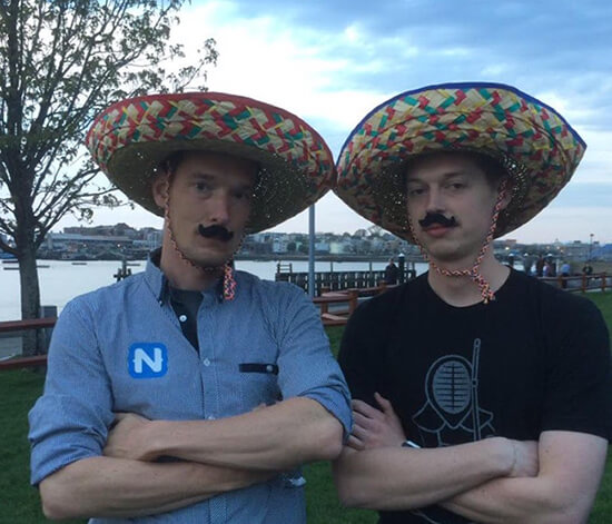 eddy and tj in sombreros